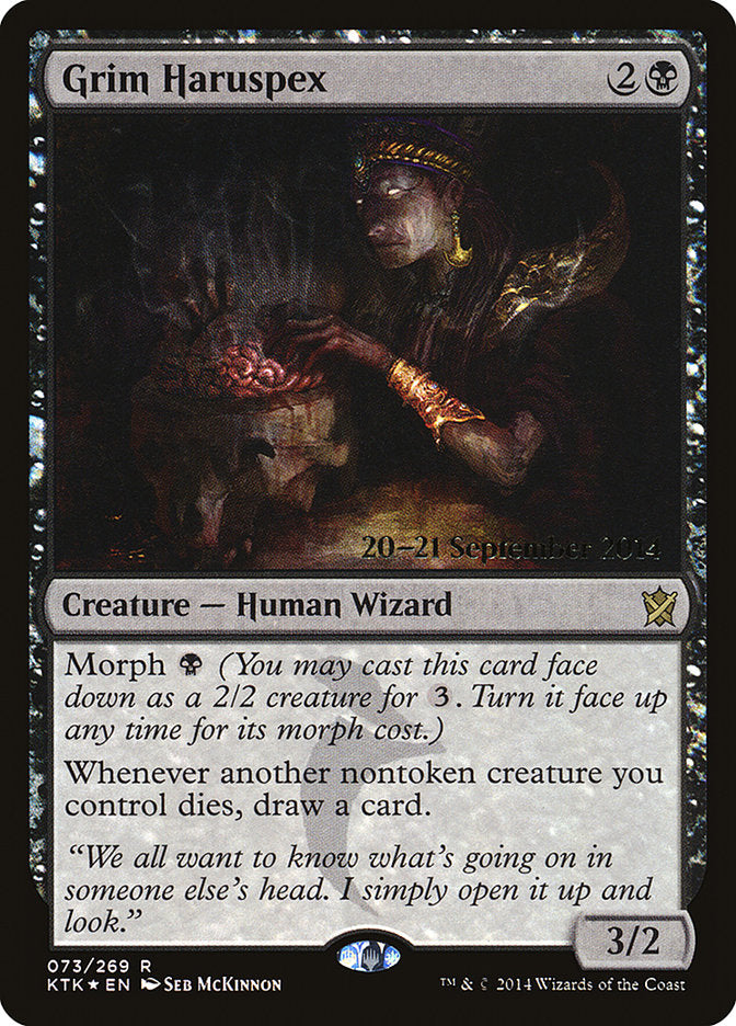 Grim Haruspex [Khans of Tarkir Prerelease Promos] - Evolution TCG