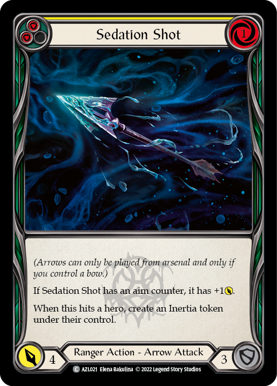 Sedation Shot (Yellow) [AZL021] (Outsiders Azalea Blitz Deck) - Evolution TCG