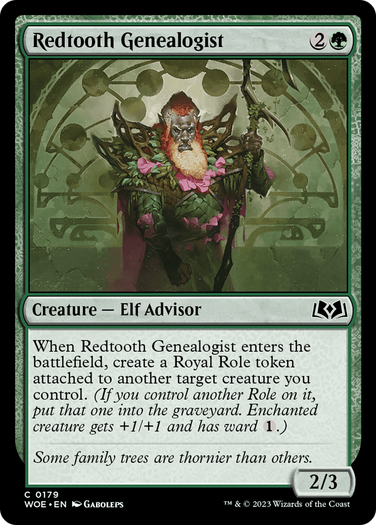Redtooth Genealogist [Wilds of Eldraine] - Evolution TCG