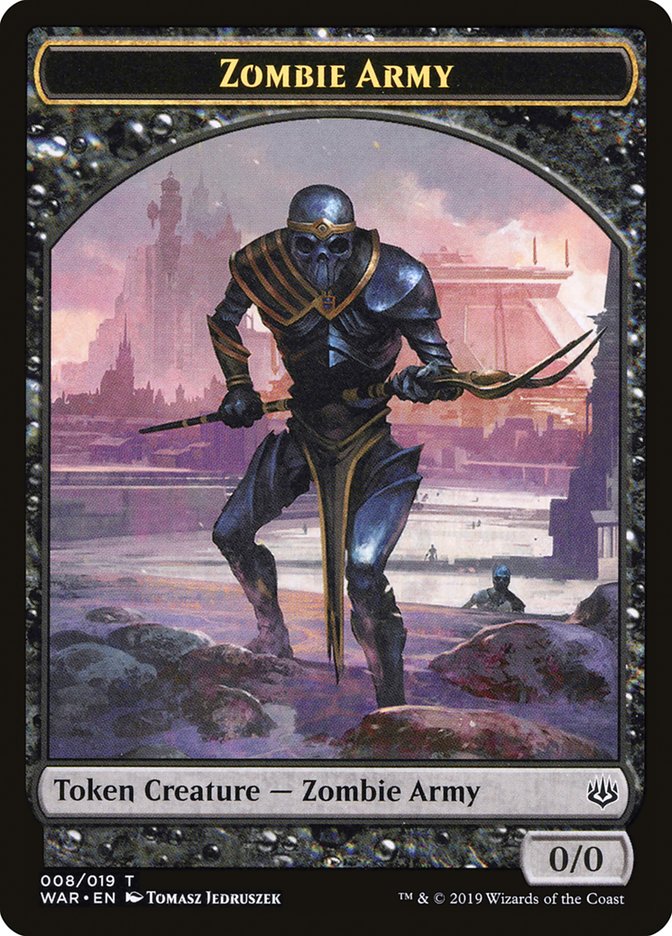 Zombie Army Token (008/019) [War of the Spark Tokens] - Evolution TCG