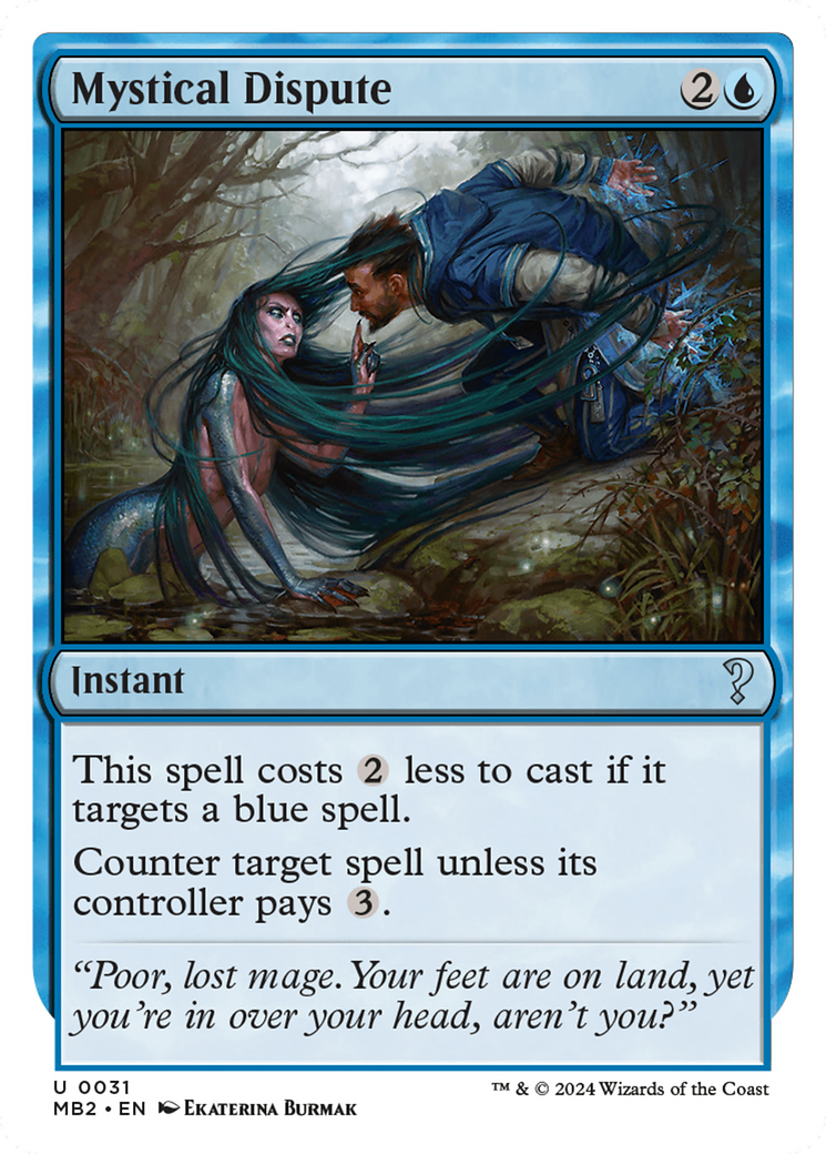 Mystical Dispute (White Border) [Mystery Booster 2] - Evolution TCG