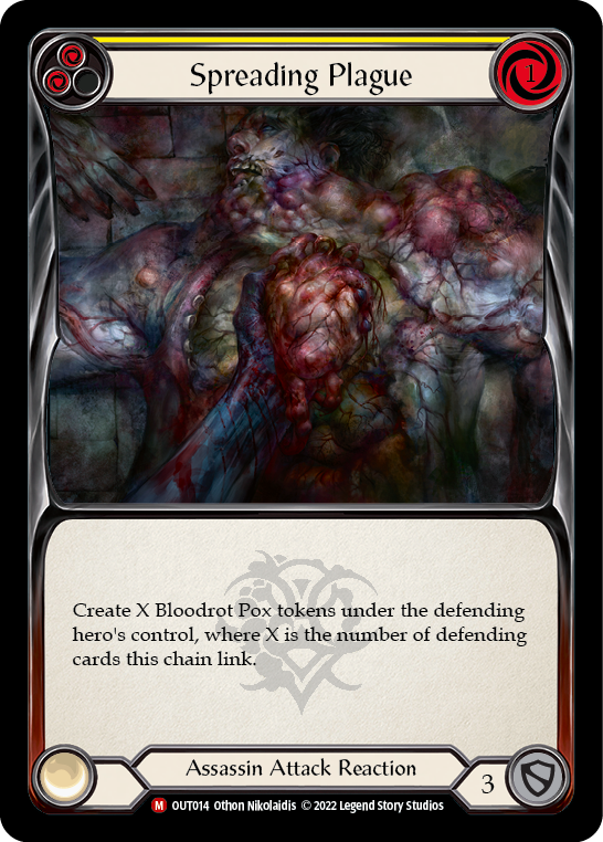 Spreading Plague [OUT014] (Outsiders)  Rainbow Foil - Evolution TCG