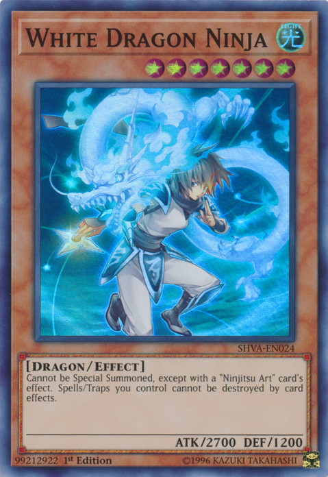 White Dragon Ninja [SHVA-EN024] Super Rare - Evolution TCG