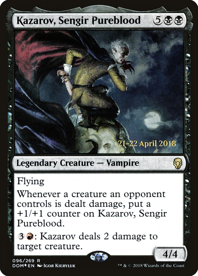 Kazarov, Sengir Pureblood [Dominaria Prerelease Promos] - Evolution TCG
