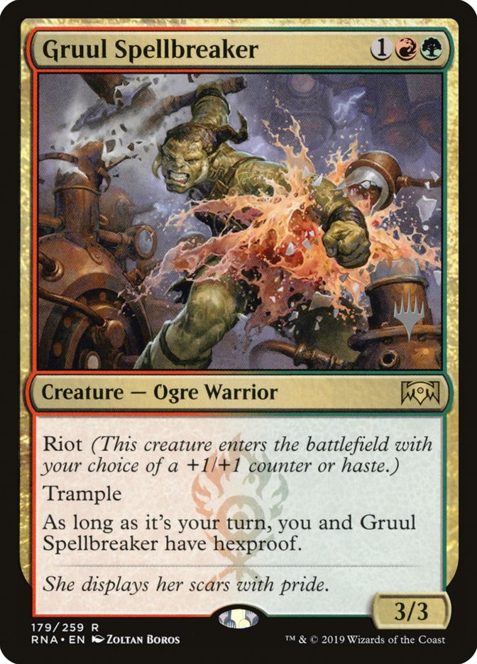 Gruul Spellbreaker (Promo Pack) [Ravnica Allegiance Promos] - Evolution TCG