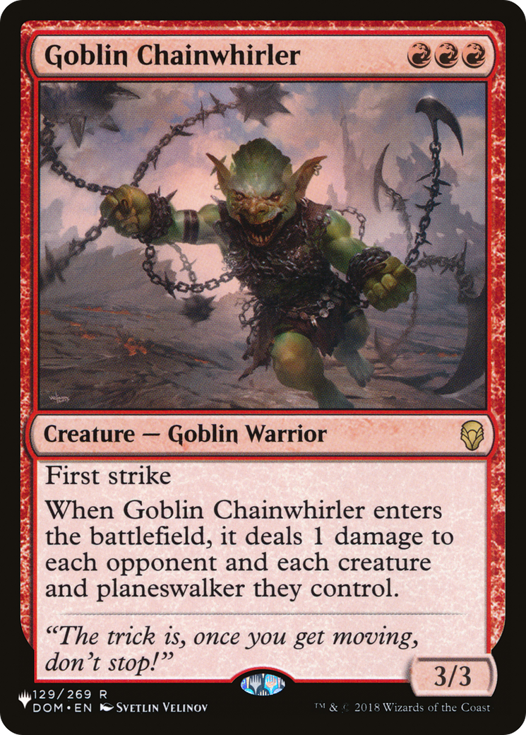 Goblin Chainwhirler [The List] - Evolution TCG