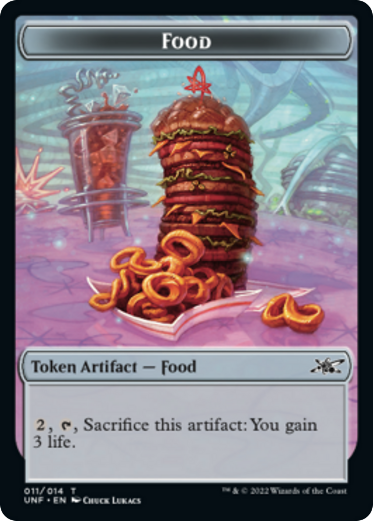 Zombie Employee // Food (011) Double-Sided Token [Unfinity Tokens] - Evolution TCG