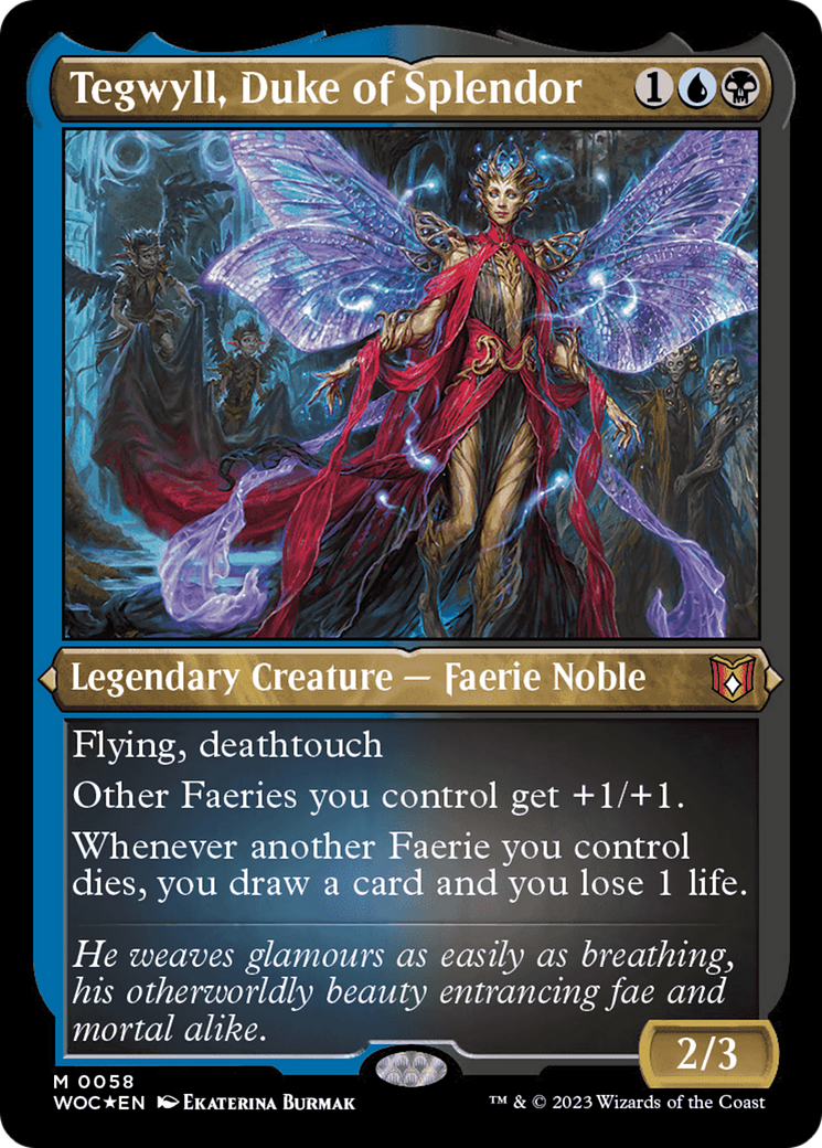Tegwyll, Duke of Splendor (Display Commander) [Wilds of Eldraine Commander] - Evolution TCG