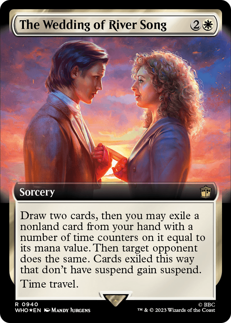 The Wedding of River Song (Extended Art) (Surge Foil) [Doctor Who] - Evolution TCG