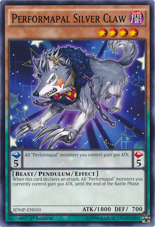 Performapal Silver Claw [SDMP-EN010] Common - Evolution TCG