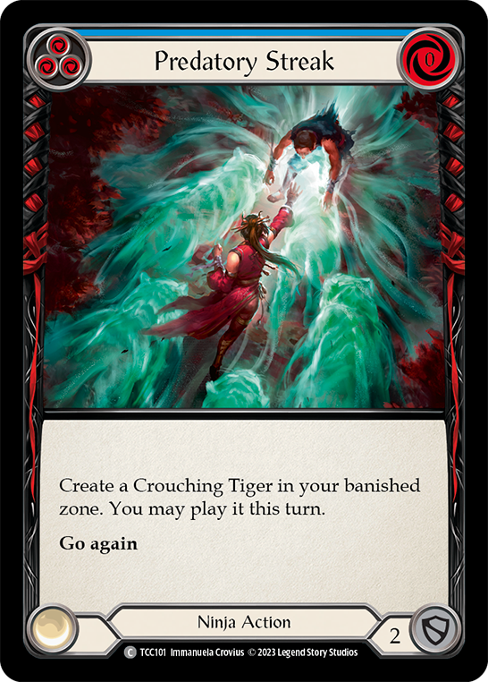 Predatory Streak (Blue) [TCC101] (Round the Table: TCC x LSS) - Evolution TCG