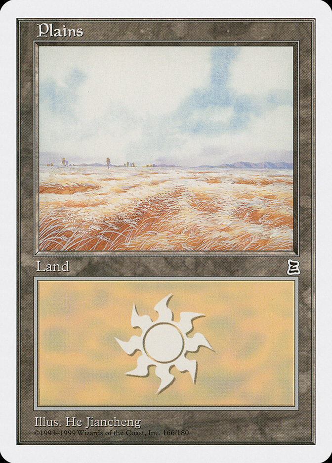 Plains (166) [Portal Three Kingdoms] - Evolution TCG