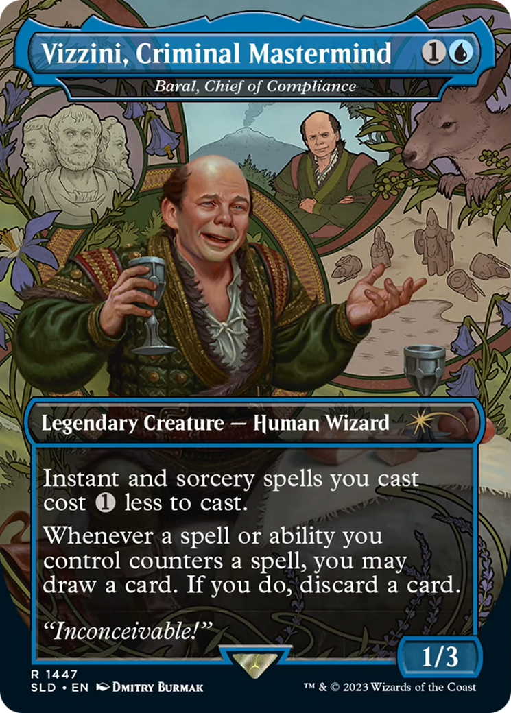 Vizzini, Criminal Mastermind - Baral, Chief of Compliance [Secret Lair Drop Series] - Evolution TCG