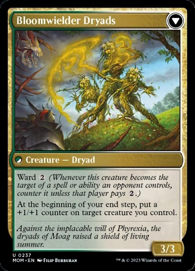 Invasion of Moag // Bloomweaver Dryads [March of the Machine] - Evolution TCG
