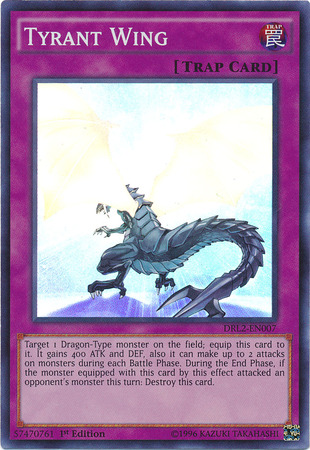 Tyrant Wing [DRL2-EN007] Super Rare - Evolution TCG