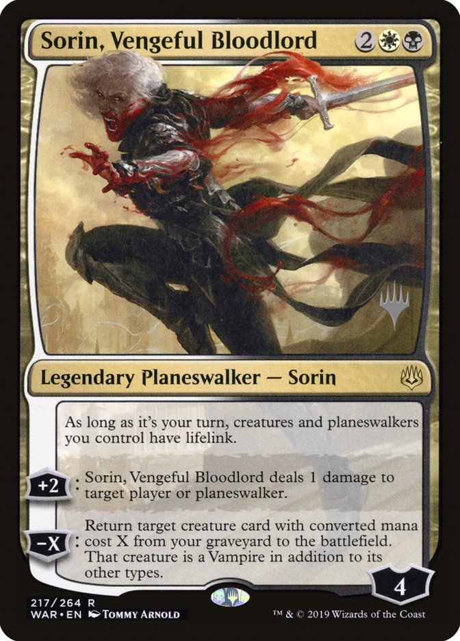 Sorin, Vengeful Bloodlord (Promo Pack) [War of the Spark Promos] - Evolution TCG