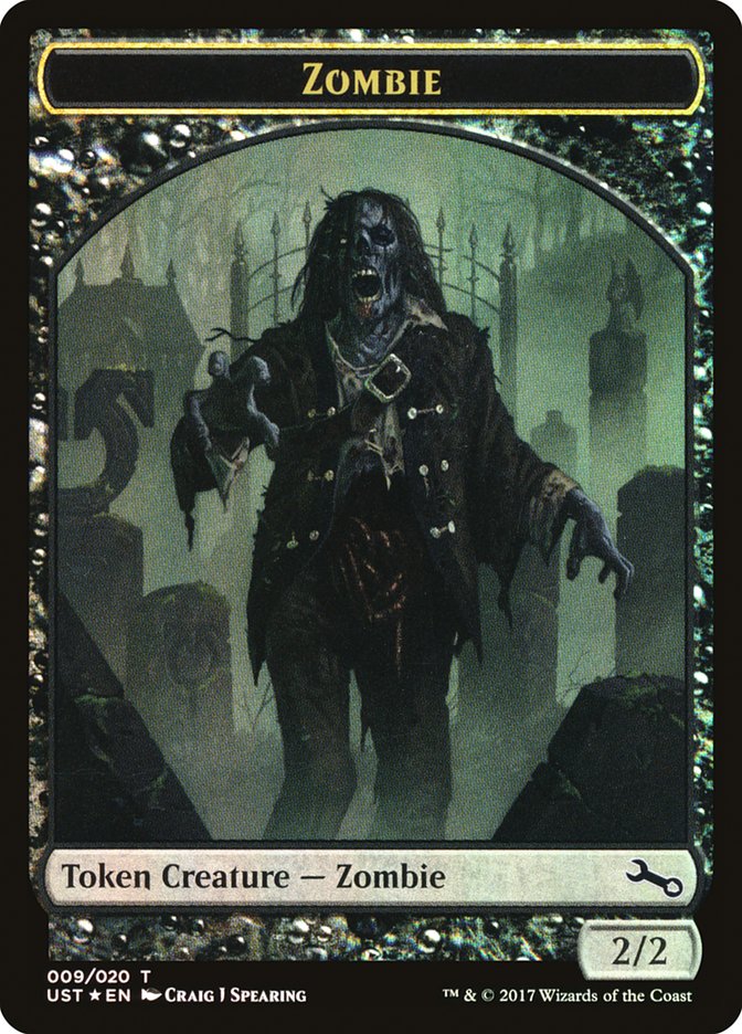 Zombie // Zombie Double-Sided Token [Unstable Tokens] - Evolution TCG