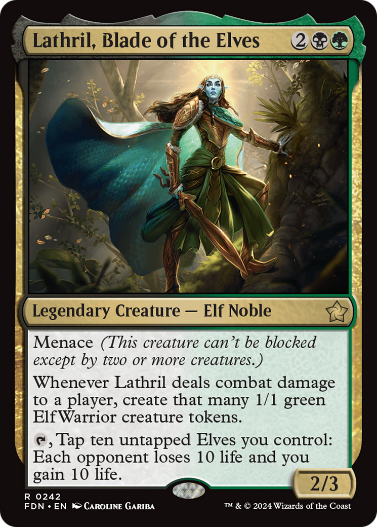 Lathril, Blade of the Elves [Foundations] - Evolution TCG