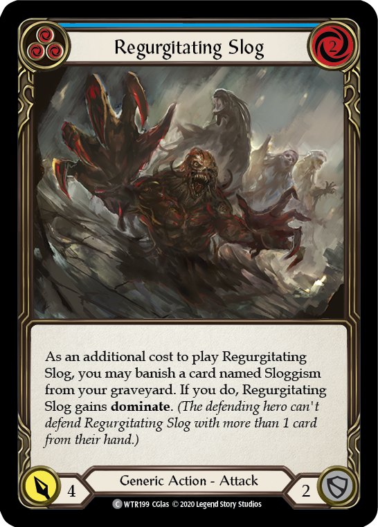 Regurgitating Slog (Blue) [U-WTR199] (Welcome to Rathe Unlimited)  Unlimited Rainbow Foil - Evolution TCG