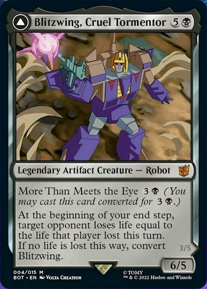 Blitzwing, Cruel Tormentor // Blitzwing, Adaptive Assailant [Transformers] - Evolution TCG