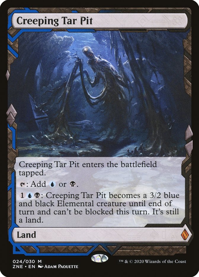 Creeping Tar Pit (Expeditions) [Zendikar Rising Expeditions] - Evolution TCG