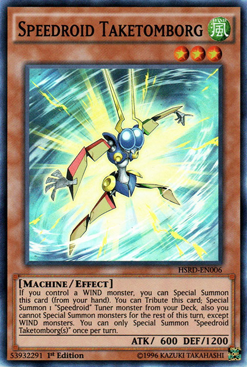 Speedroid Taketomborg [HSRD-EN006] Super Rare - Evolution TCG