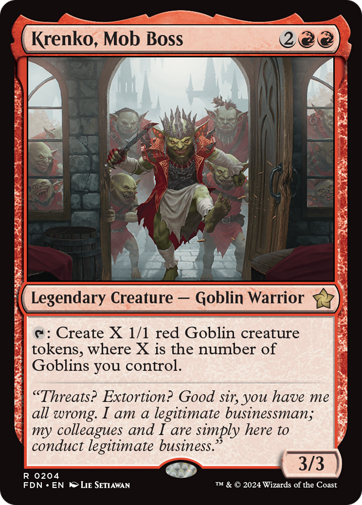 Krenko, Mob Boss [Foundations] - Evolution TCG