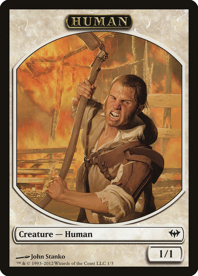 Human Token [Dark Ascension Tokens] - Evolution TCG