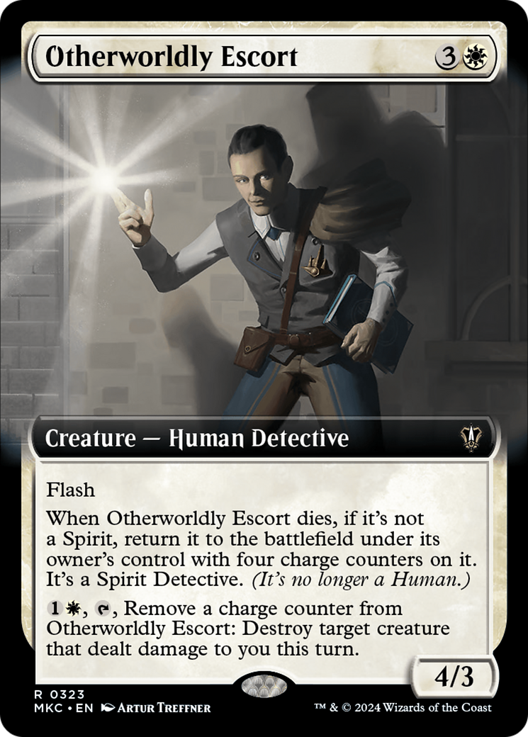 Otherworldly Escort (Extended Art) [Murders at Karlov Manor Commander] - Evolution TCG