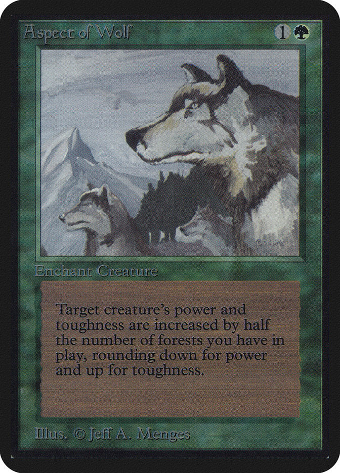 Aspect of Wolf [Alpha Edition] - Evolution TCG