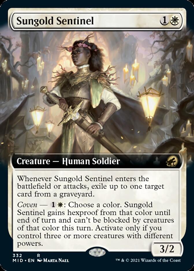 Sungold Sentinel (Extended Art) [Innistrad: Midnight Hunt] - Evolution TCG