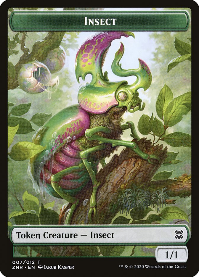 Drake // Insect Double-Sided Token [Zendikar Rising Tokens] - Evolution TCG