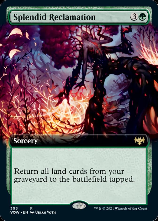 Splendid Reclamation (Extended Art) [Innistrad: Crimson Vow] - Evolution TCG