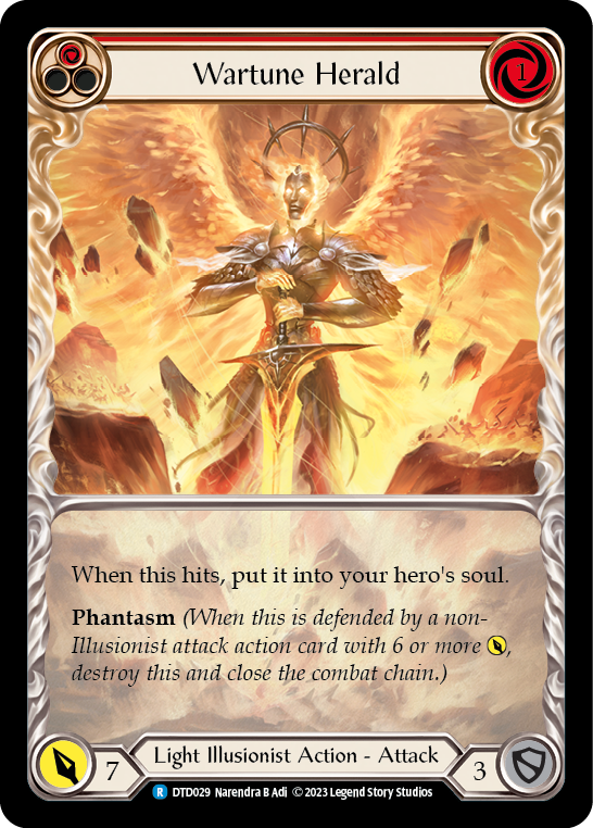 Wartune Herald (Red) [DTD029] (Dusk Till Dawn) - Evolution TCG