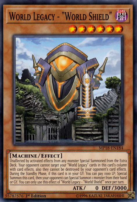 World Legacy - "World Shield" [MP18-EN184] Common - Evolution TCG