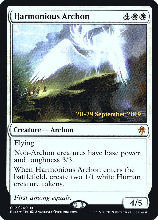 Harmonious Archon [Throne of Eldraine Prerelease Promos] - Evolution TCG