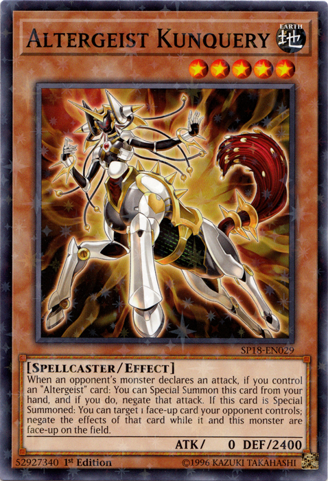 Altergeist Kunquery [SP18-EN029] Starfoil Rare - Evolution TCG