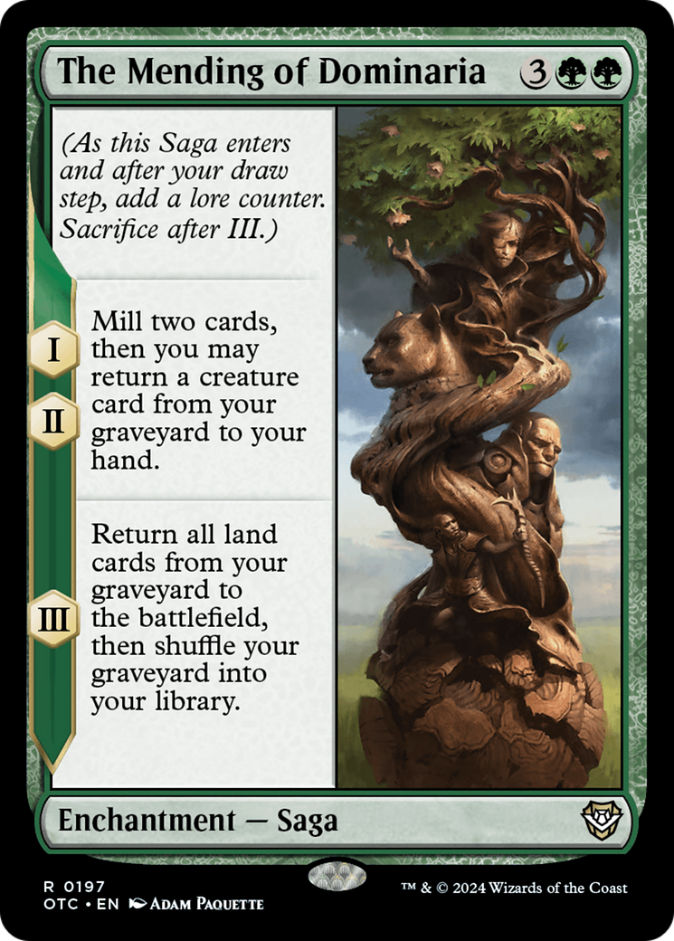 The Mending of Dominaria [Outlaws of Thunder Junction Commander] - Evolution TCG