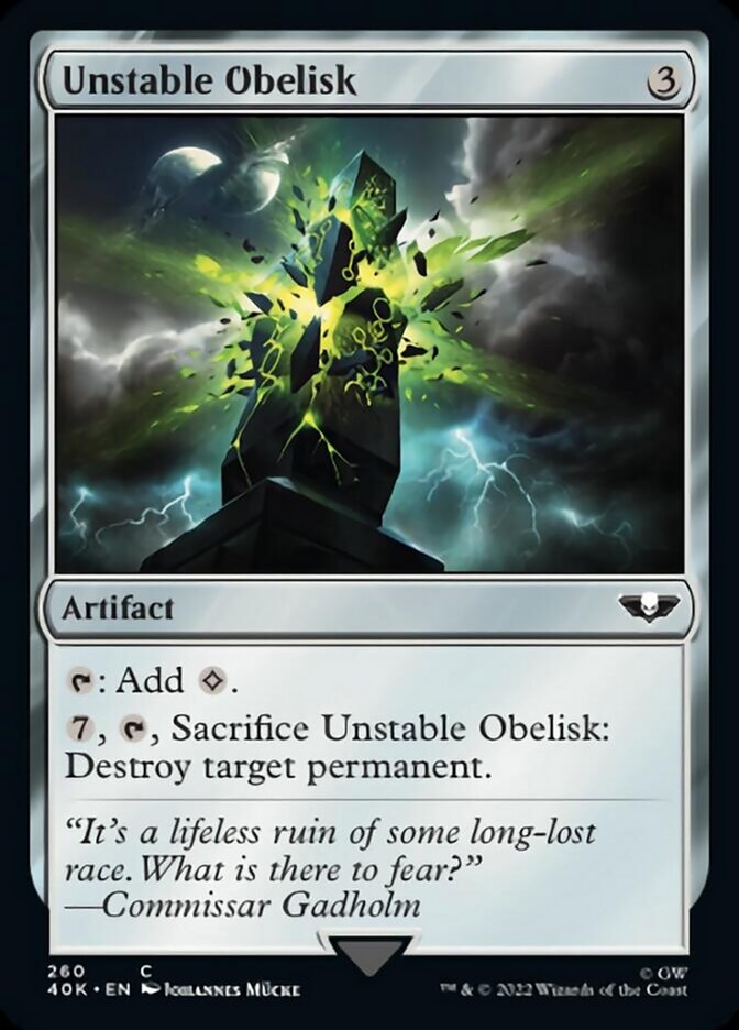 Unstable Obelisk [Warhammer 40,000] - Evolution TCG