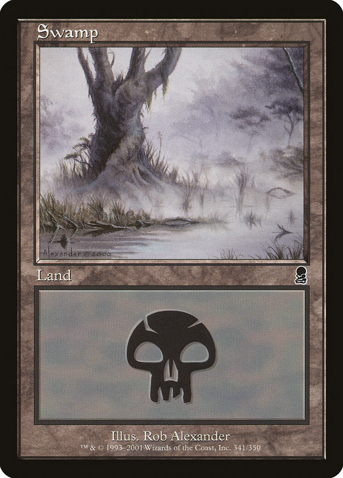 Swamp (341) [Odyssey] - Evolution TCG