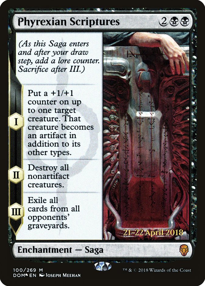 Phyrexian Scriptures [Dominaria Prerelease Promos] - Evolution TCG