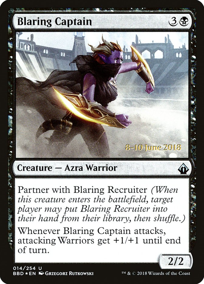 Blaring Captain (Prerelease) [Battlebond Promos] - Evolution TCG