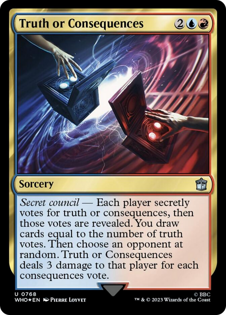 Truth or Consequences (Surge Foil) [Doctor Who] - Evolution TCG