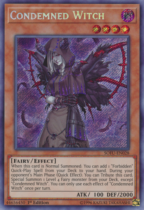 Condemned Witch [SOFU-EN028] Secret Rare - Evolution TCG