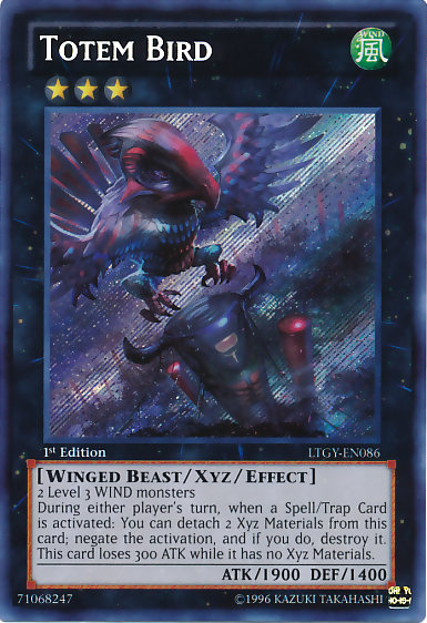 Totem Bird [LTGY-EN086] Secret Rare - Evolution TCG