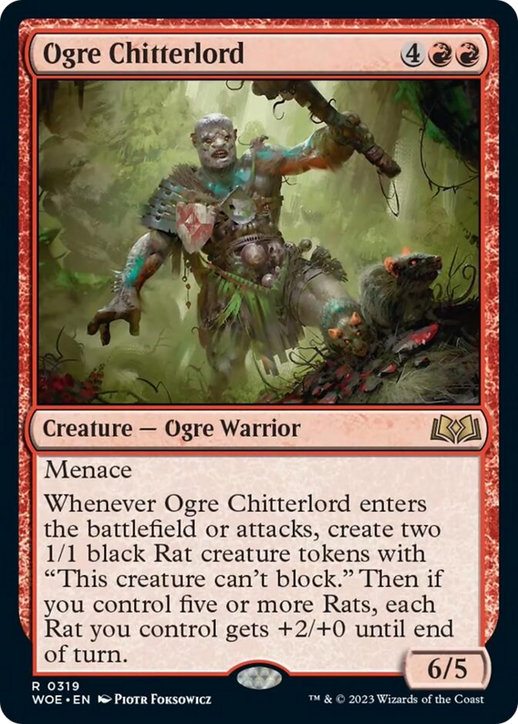 Ogre Chitterlord [Wilds of Eldraine] - Evolution TCG