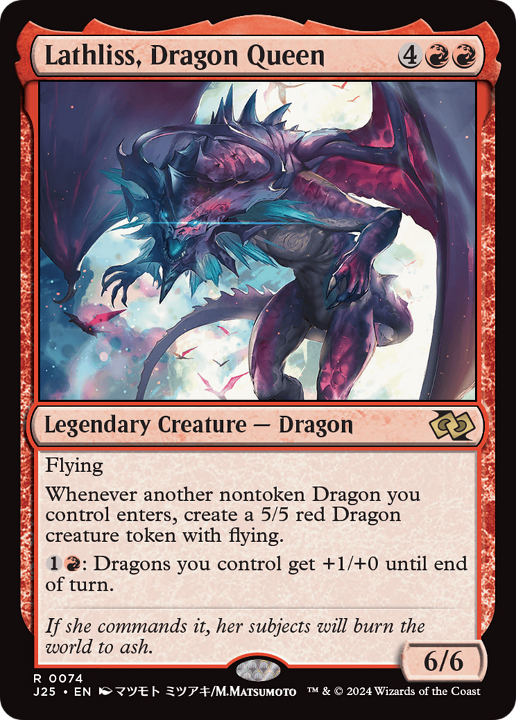 Lathliss, Dragon Queen (Anime) [Foundations Jumpstart] - Evolution TCG