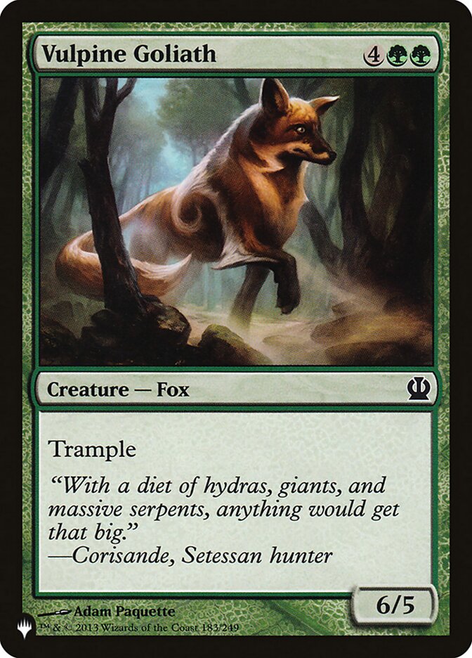 Vulpine Goliath [The List] - Evolution TCG