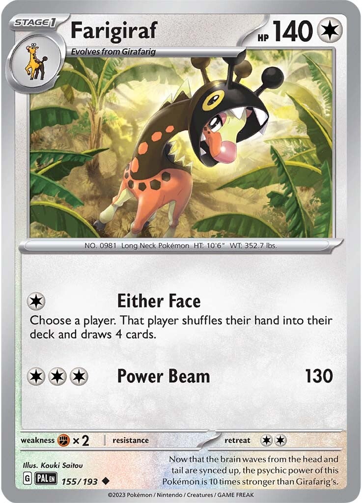 Farigiraf (155/193) [Scarlet & Violet: Paldea Evolved] - Evolution TCG