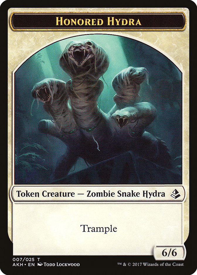 Honored Hydra // Warrior Double-Sided Token [Amonkhet Tokens] - Evolution TCG